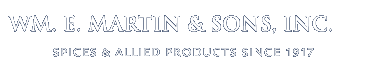 WM. E. MARTIN & SONS INC. Logo